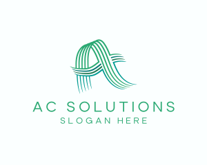 Modern Professional Wave Letter A logo design