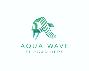 Modern Professional Wave Letter A logo design