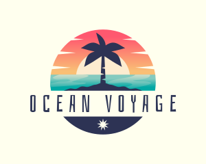 Tropical Ocean Vacation logo design