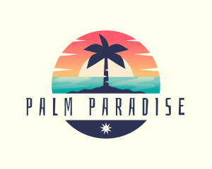 Tropical Ocean Vacation logo design