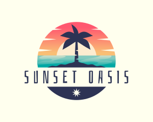 Tropical Ocean Vacation logo design