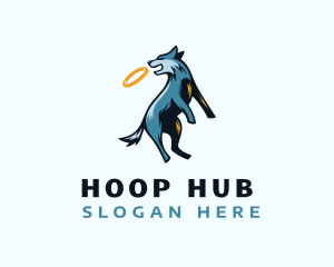 Hoop - Dog Hoop Fetch logo design