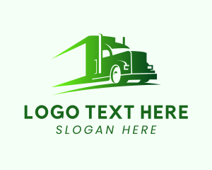 Transportation - Transport Truck Driver logo design
