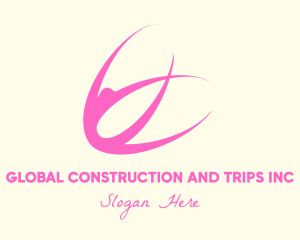 Salon - Pink Yoga Fitness Instructor logo design