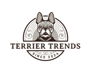 Dog Boston Terrier logo design