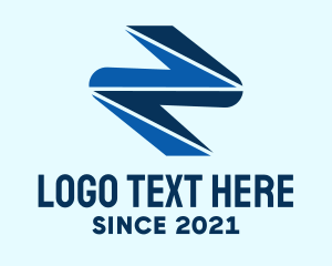 Power Plant - Blue Lightning Construction logo design