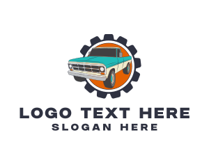 Auto - Mechanical Cog Car logo design