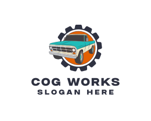 Mechanical Cog Car logo design