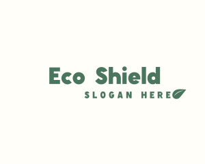 Healthy Eco Leaf logo design