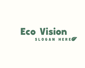 Healthy Eco Leaf logo design