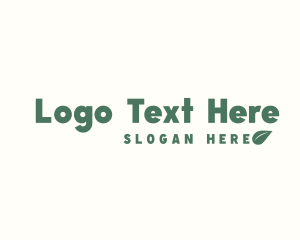 Vegan - Healthy Eco Leaf logo design