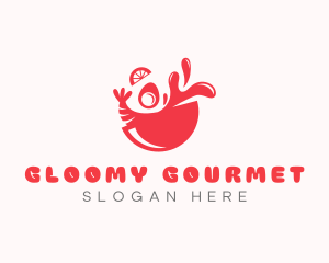 Seafood Gourmet Bowl logo design