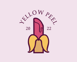 Banana - Sexy Banana Lipstick logo design