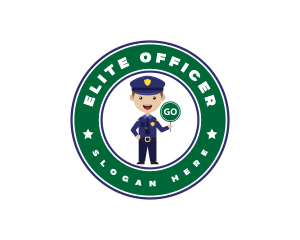 Officer - Police Man Officer logo design