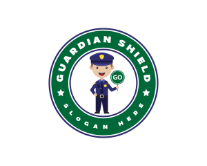 Policeman - Police Man Officer logo design