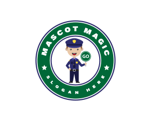 Police Man Officer logo design