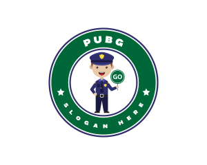 Police Cap - Police Traffic Enforcer logo design