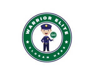 Taser - Police Traffic Enforcer logo design
