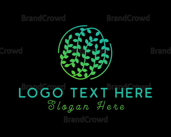 Gradient Natural Vine Logo