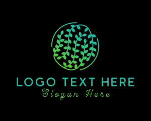 Gradient - Gradient Natural Vine logo design