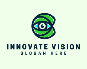 Visionary - Eye Care Letter C logo design