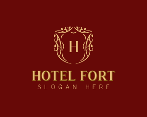 Boutique Hotel Shield logo design