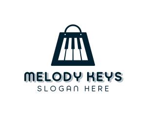 Piano - Piano Music Bag logo design