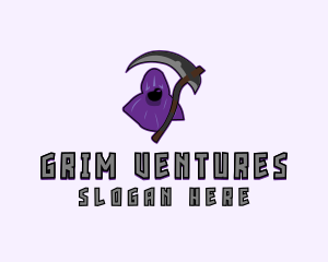 Halloween Grim Reaper  logo design