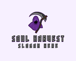 Halloween Grim Reaper  logo design