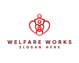 Welfare - Family Heart Parenting logo design