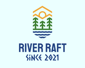 Mountain Forest River logo design