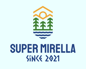Mountain Forest River logo design