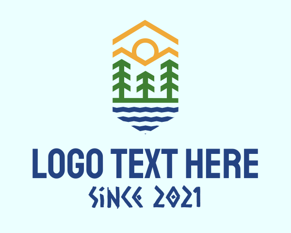 Tour - Mountain Forest River logo design