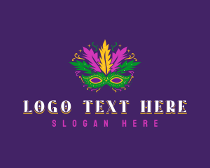 Theater - Mardi Gras Mask Festival logo design
