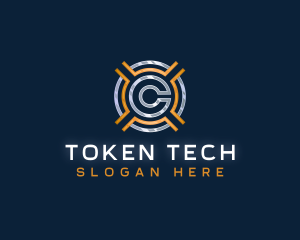 Token - Digital Crypto Token logo design