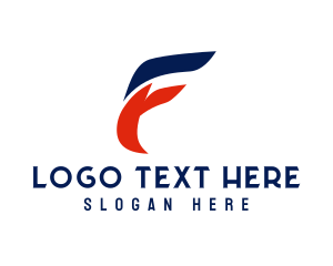 Airway - Logistics Transport Letter F logo design