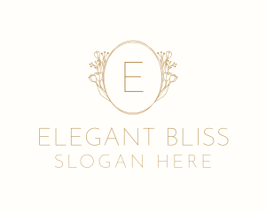 Floral Wreath Events Place Logo