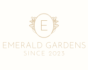 Floral Wreath Events Place logo design