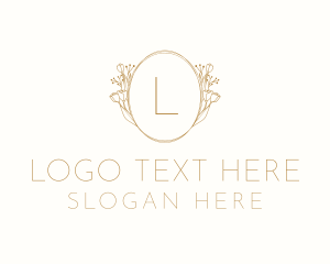 Floral Wreath Events Place Logo