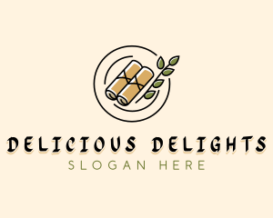 Spring Rolls Dining logo design