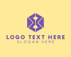 Digital - Hexagon Cube Number 8 logo design