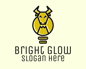 Lighting - Bull Light Bulb logo design