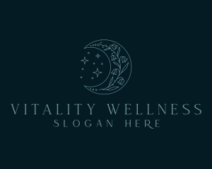 Moon Flower Wellness logo design