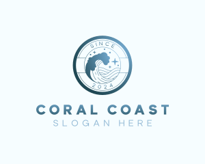 Beach Resort Tourism logo design