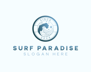 Beach Resort Tourism logo design