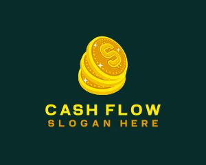 Money Dollar Coin logo design