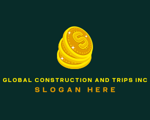 Tax - Money Dollar Coin logo design