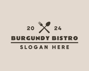 Cutlery Restaurant Bistro logo design