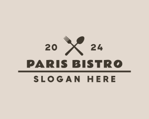 Cutlery Restaurant Bistro logo design