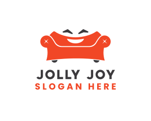 Orange Smiling Sofa logo design